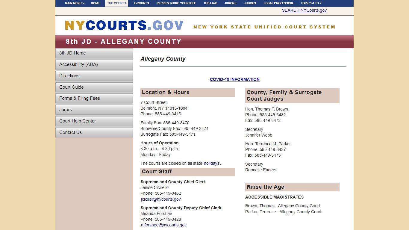 Allegany County | NYCOURTS.GOV - Judiciary of New York